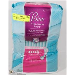 2 PACKS OF 48, 3-IN-1  POISE ORIGINAL PADS