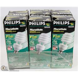 LOT OF 6 PHILIPS MARATHON MINI DECOR TWIST