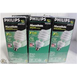 LOT OF 6 PHILIPS MARATHON MINI DECOR TWIST