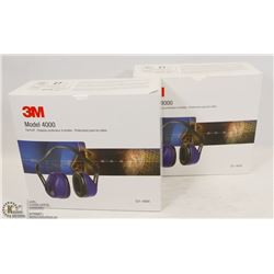 LOT OF TWO 3M MODEL 4000 EARMUFFS