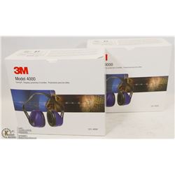 LOT OF TWO 3M MODEL 4000 EARMUFFS