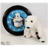 Image 1 : COCA COLA STUFFED BEAR SOLD WITH COCA COLA CLOCK