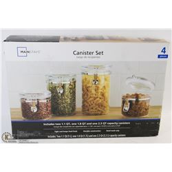 MAINSTAYS 4PC CANISTER SET
