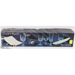 6 NEW LIQUEUR LEAD CRISTAL GLASSES