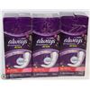 Image 1 : THREE BOXES OF ALWAYS XTRA PROTECTION ACTIVE
