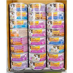 FLAT OF FRISKIES ASSORTED CAT FOOD