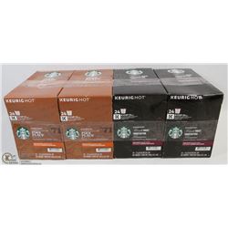 LOT OF 4 STARBUCKS KEURIG 24 PACKS COFFEE K-CUPS