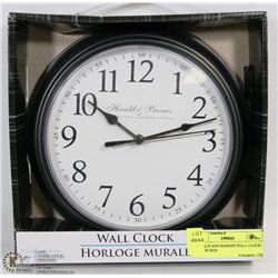 HERALD AND BARNES WALL CLOCK NEW IN BOX