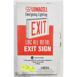 LUMACELL EMERGENCY LIGHTING EXIT SIGN CSA
