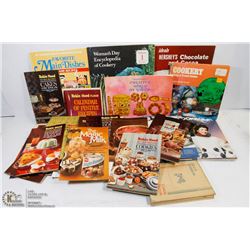 FLAT OF VINTAGE COOK BOOKS