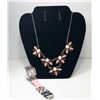 Image 1 : 16 - PINK & PLUM & PEARL NECKLACE SET