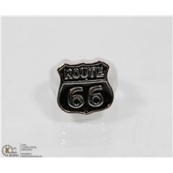 STAINLESS STEEL RING MENS ROUTE 66