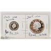 Image 1 : 2003- 1/10 OZ AND 2005- 1/2 OZ SILVER COINS.