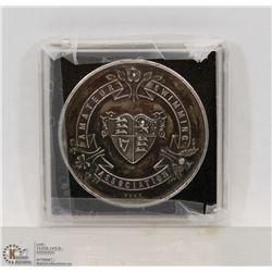 1898 3RD PLACE STERLING SILVER MEDAL AWARDED TO