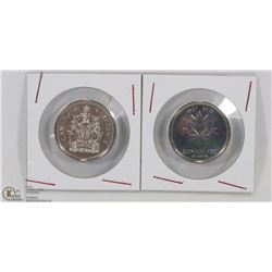 LOT OF TWO 2017 RCM 50 CENT COINS - ONE COAT OF