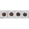 Image 1 : LOT OF 4 CANADIAN LARGE ONE CENT COINS - 1876H,