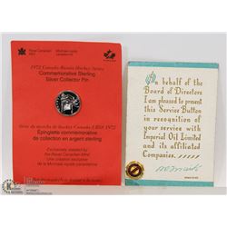 IMPERIAL OIL 20 YEARS SERVICE PIN BIRKS 14K GOLD &