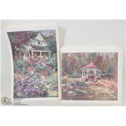 BAG W/ OVER 200 LITHOGRAPHS BY IAN GARON.