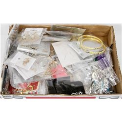 FLAT OF OVER 50 PAIRS NEW FASHION EARRINGS