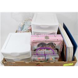 BOX OF CRAFT ITEMS