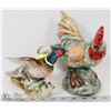 Image 1 : VINTAGE CERAMIC ROOSTER AND PHEASANT.