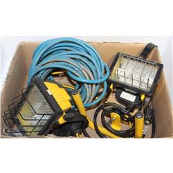2 WORKLIGHTS WITH A 20 FOOT EXTENSION CORD