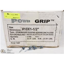 CASE OF ROOFING SCREWS #10X1-1/2"