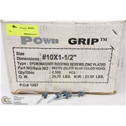 CASE OF ROOFING SCREWS #10X1-1/2"
