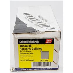 CASE OF GRIP RITE COLLATED FINISH BRADS