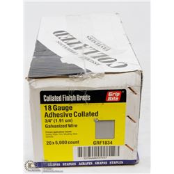 CASE OF GRIP RITE COLLATED FINISH BRADS