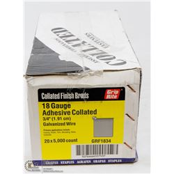 CASE OF GRIP RITE COLLATED FINISH BRADS