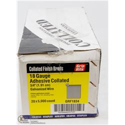 CASE OF GRIP RITE COLLATED FINISH BRADS
