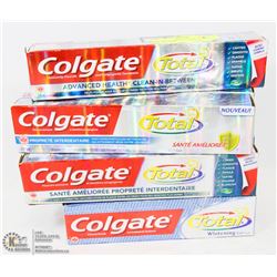 LOT OF 7 VARIOUS COLGATE TOOTHPASTE.