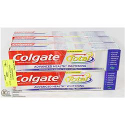 6 COLGATE TOTAL ADVANCED WHITENING TOOTHPASTE.
