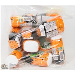 BAG OF 9 TANGERINE FLAVOR TIC TACS.