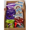 Image 1 : BOX OF ASSORTED POTATO CHIPS INCL DORITOS, KETTLE