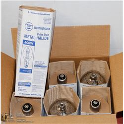 BOX WITH 6 BULBS 400WATTS M-H MONGLE ELAIR