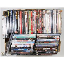 FLAT OF 60 DVDS.