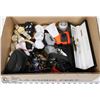 Image 1 : BOX OF ASST PHONE CHARGERS, CORDS, AND ACCESSORIES