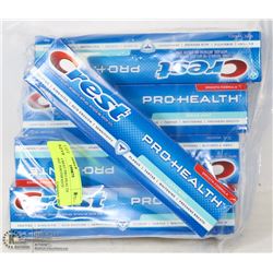 BAG OF 5 CREST PRO HEALTH CLEAN MINT TOOTHPASTE