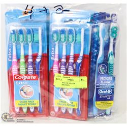 MIXED BAG OF 6PKS OF TOOTHBRUSHES