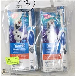3 ORAL-B PRO HEALTH RECHARGEABLE TOOTHBRUSHES FT.