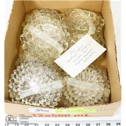 1) 7 GROUPS OF 3 ASHTRAYS - COCKTAIL, MIDDLES 30S