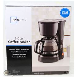 MAINSTAYS 5 CUP COFFEE MAKER