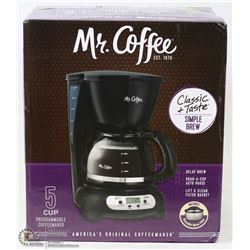 MR COFFEE 5 CUP PROGRAMMABLE COFFEE MAKER