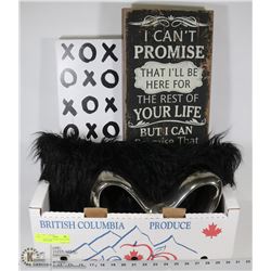 BOX OF LOVE THEMED DÉCOR FROM SHOW HOME