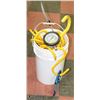 Image 1 : PAIL OF ASSORTED RAFTER HOOKS/GARAGE ORGANIZATION