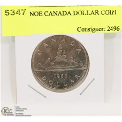 1983 CANOE CANADA DOLLAR COIN
