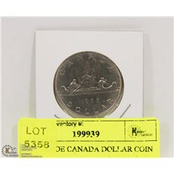 1968 CANOE CANADA DOLLAR COIN