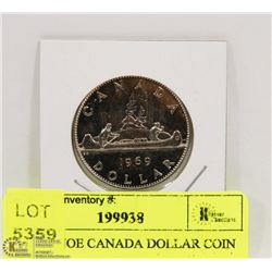 1969 CANOE CANADA DOLLAR COIN